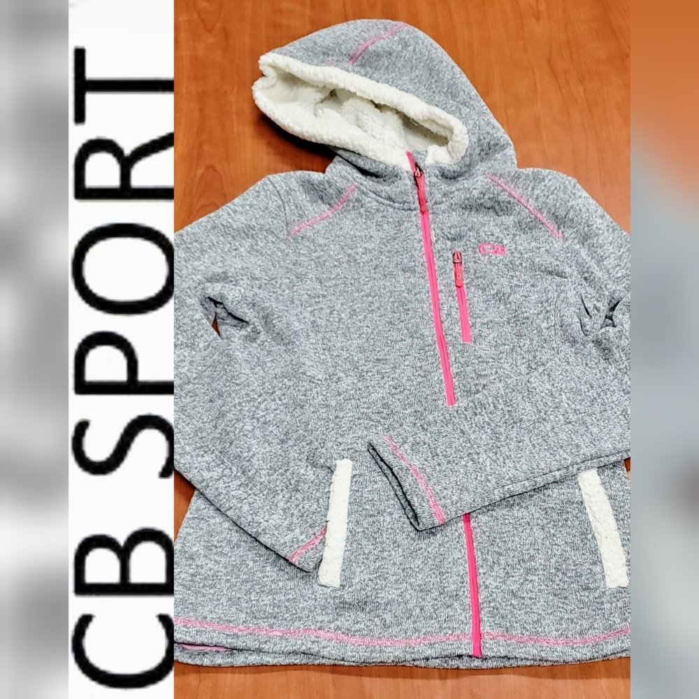 Cozy Cb Sports Hooded Sherpa Jacket